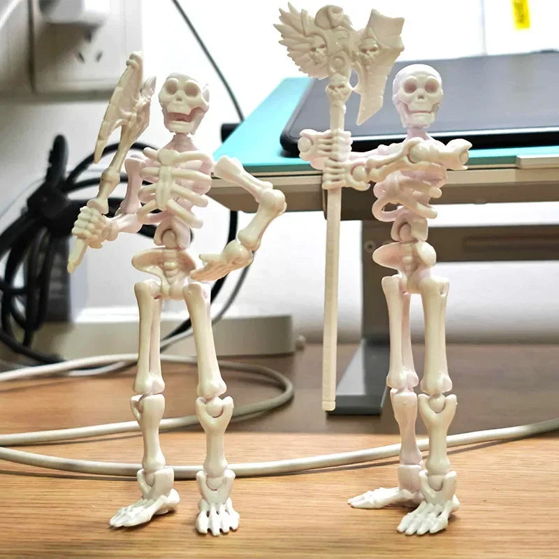 3D Printed Articulated Skeleton Fidget Toy | Poseable Figurine Articulated Figurine Vue