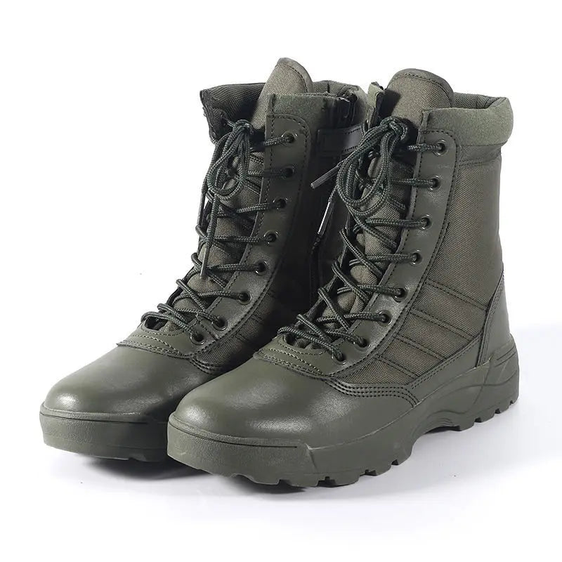Men's Waterproof Tactical Hiking Boots – Anti-Slip Military Tactical Hiking Boots Vue green 42 China Mainland