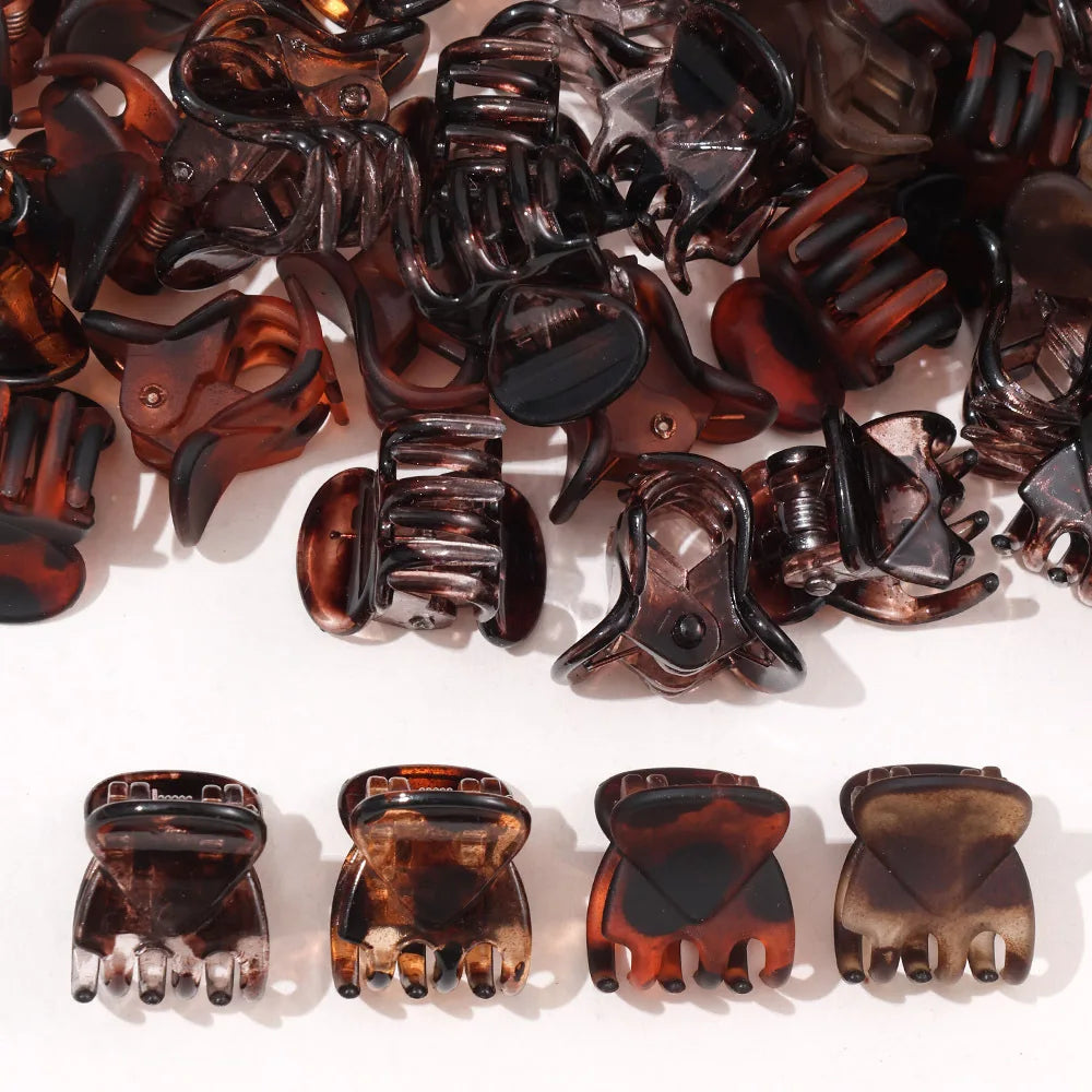 10pcs Practical Accessories Black Plastic Mini Hair Clips Small Claws Non Slip Plastic Hairpins Hair Accessories Hair Styling Vue