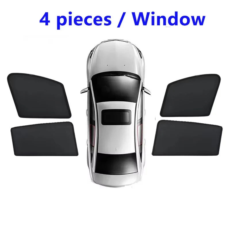 For Citroen C5 Aircross Accessories C84 2017-2024 2019 2020 Car Mesh Sunshades Sun Visors Window Magnetic Privacy Curtain Shield Vue 4pcs Front Rear