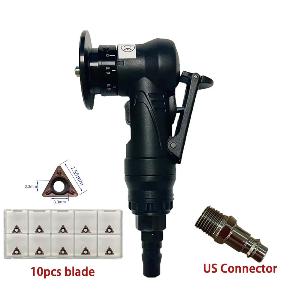 Pneumatic Chamfering Machine 45° Metal Deburring Beveling Kit Pneumatic Chamfering Tool Vue US Set