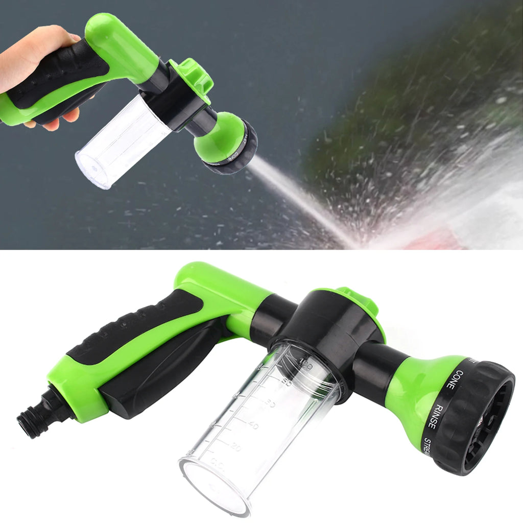 Car Foam Dispenser Car Sprayer Car Foam Hose Sprayer Dispenser 8 Watering Patterns Wash Cleaning Tool Garden Hose Nozzle Sprayer Vue
