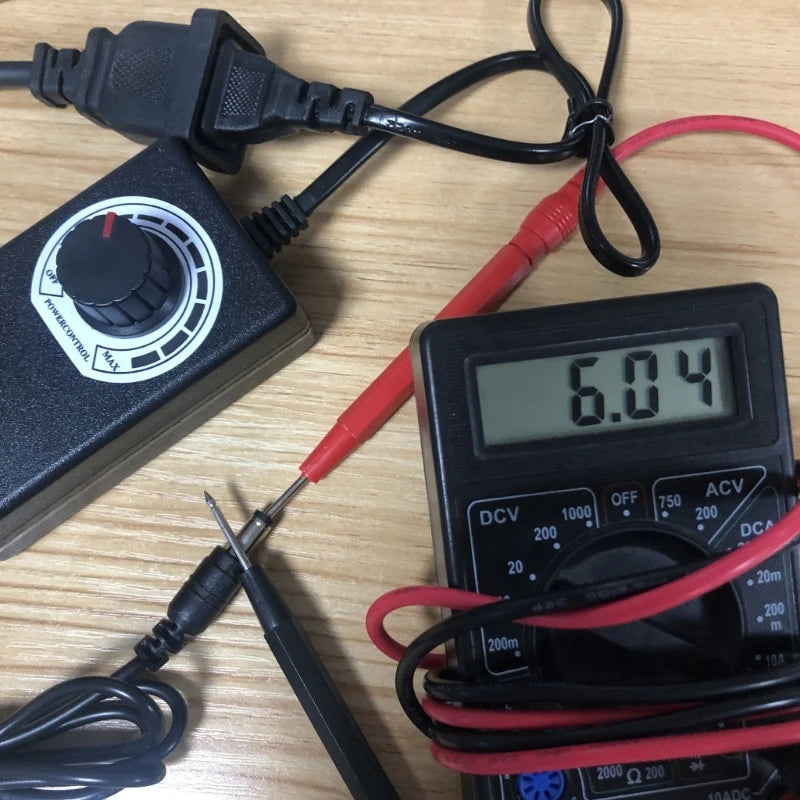 Adjustable 3V-12V 2A DC Power Adapter Variable Voltage Controller Variable DC Power Adapter Vue