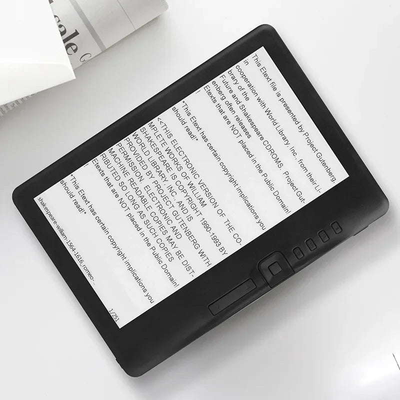 Portable 7inch Ebook Reader Colorful Screen Supports Memory Card Digital Book Read E‑book Read E‑book E‑book Reader 4GB/8GB/16GB Vue