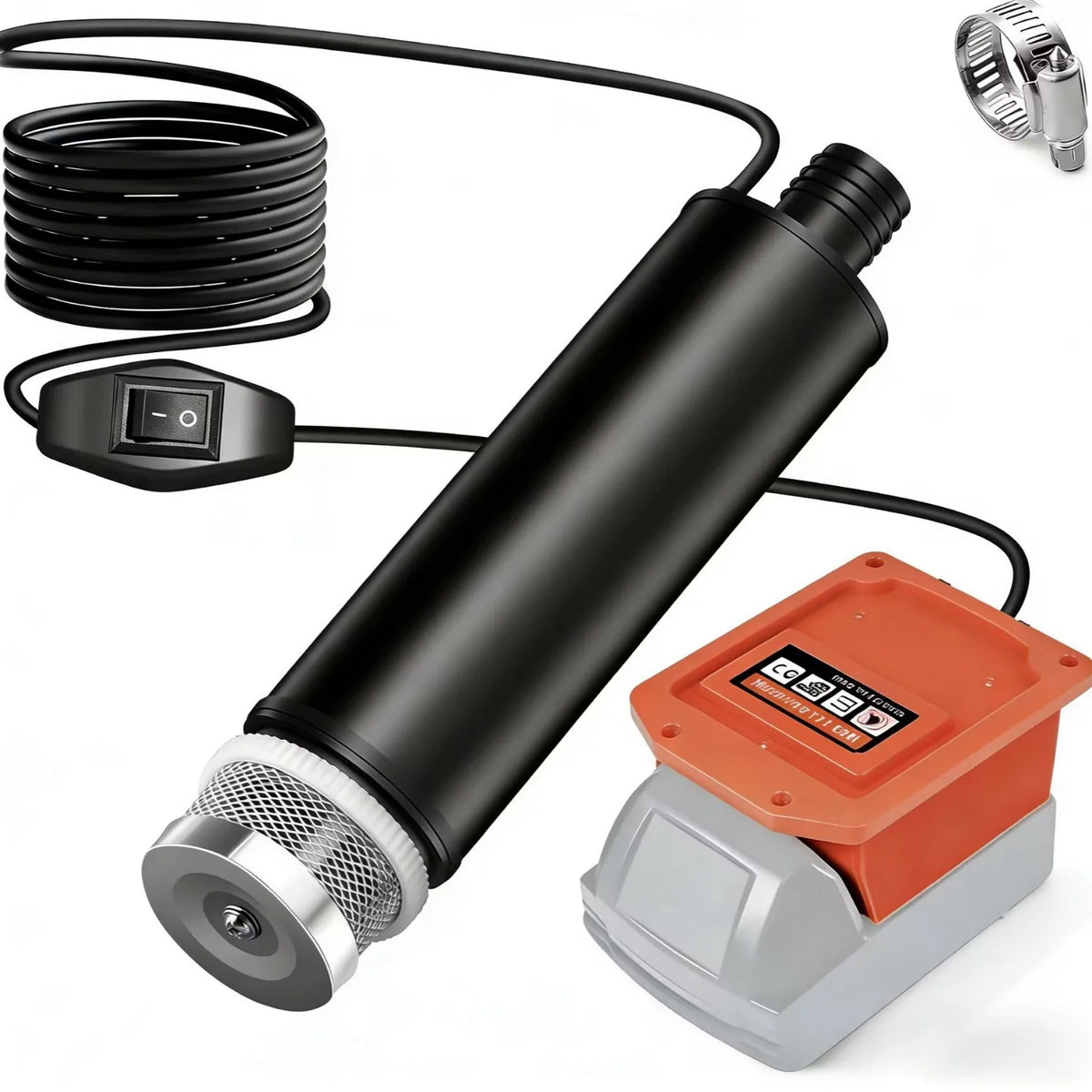 Portable Cordless Submersible Pump for Makita/Milwaukee/Ryobi 18/20V Lithium Batteries Multi-purpose Submersible Pump for Garden Vue For Milwaukee