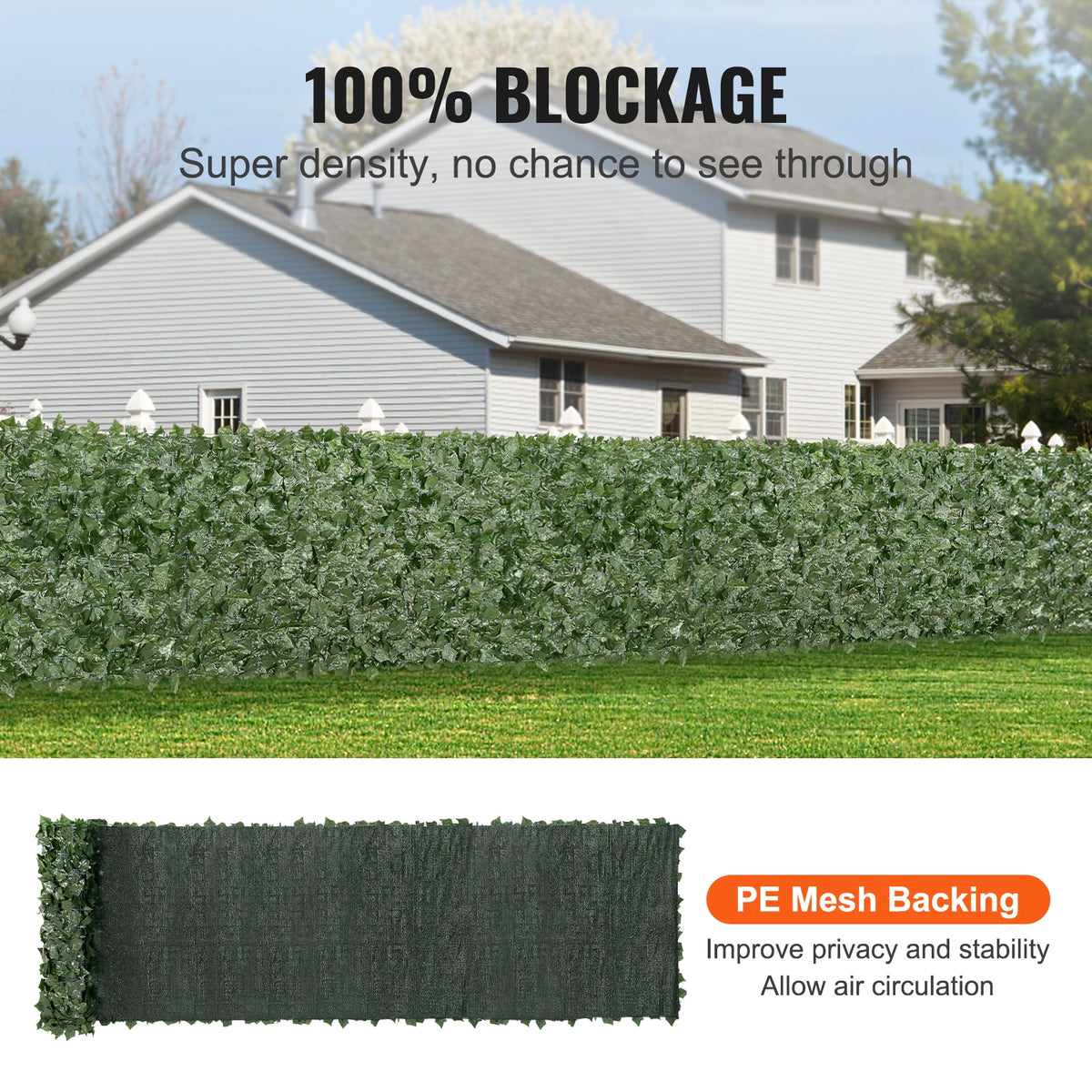 Artificial Ivy Privacy Fence Screen | Faux Hedge Wall Panel Artificial Hedge Screen Vue