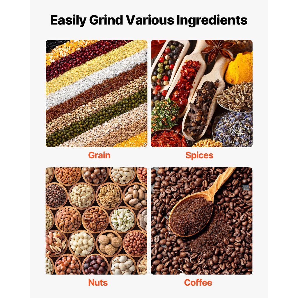SucceBuy Manual Grain Mill – Hand-Crank Corn & Spice Grinder Manual Grain Mill Vue
