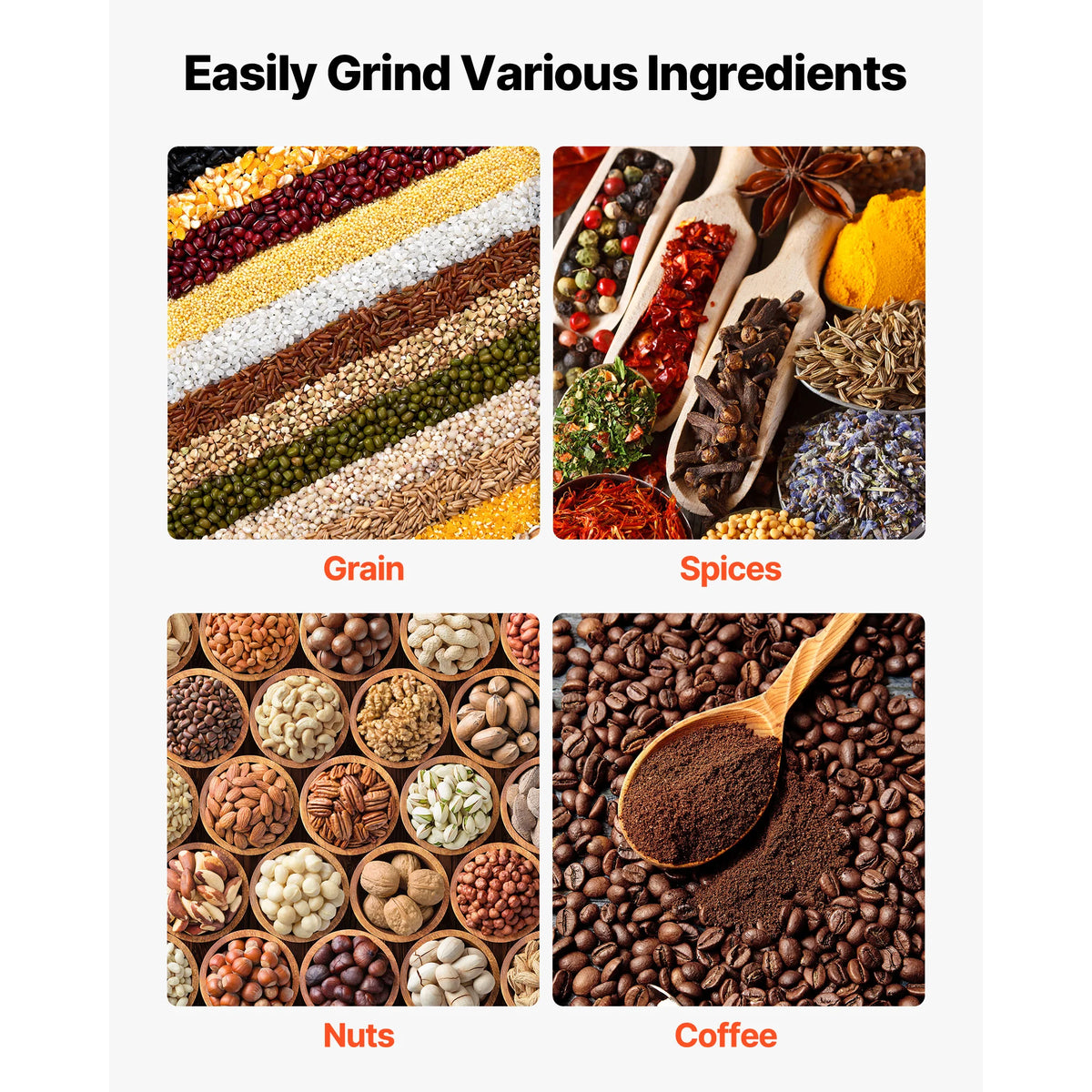 SucceBuy Manual Grain Mill – Hand-Crank Corn & Spice Grinder Manual Grain Mill Vue