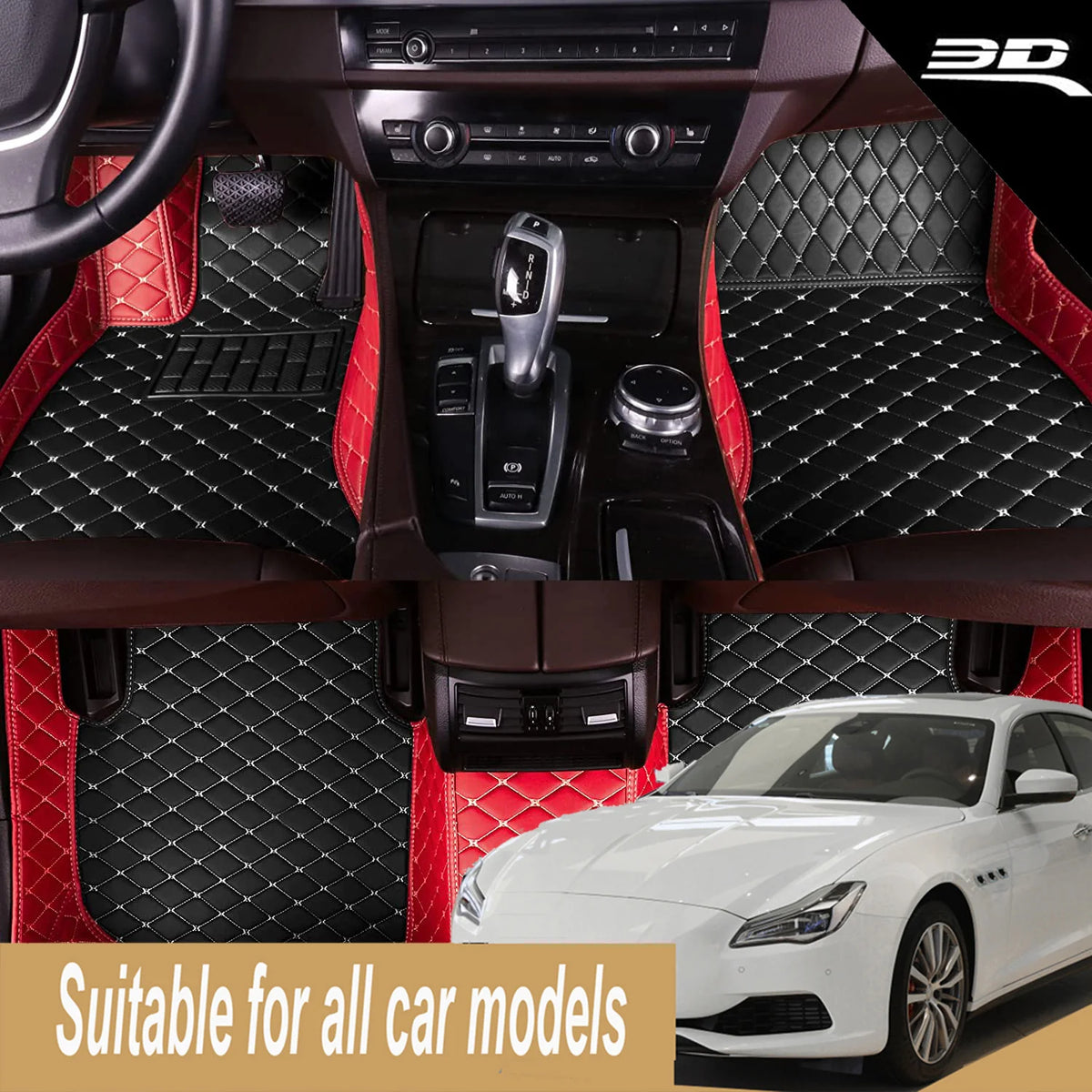 3D PU-leather Waterproof Custom Car Floor Mats For Maxus EV30 EV80 Auto Carpets Foot Coche Accessorie Floor Liners Vue