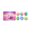 Bubble Bath Bomb: Exfoliating Handmade Natural Bath Ball with Long-lasting Plant Floral Fragrance, for Deeply Cleansing the Skin Vue 6pcs boxed
