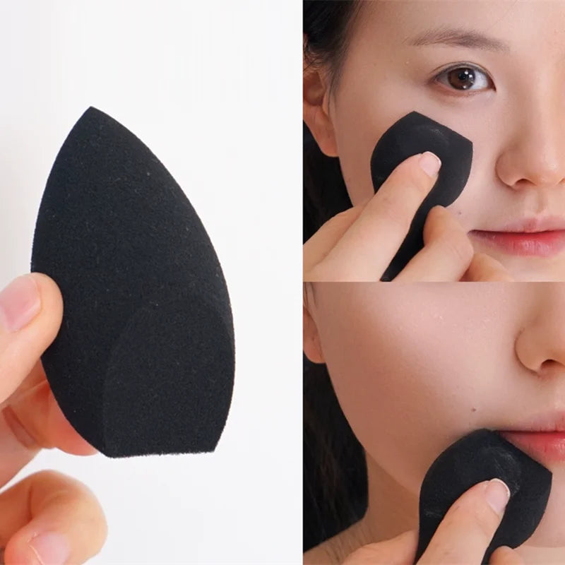 1/2/3pcs Soft Beauty Makeup Blending Sponge Egg Shaped Two Side Cutting Sponge Wet Dry Use Liquid Foundation Cosmetics Tools Vue