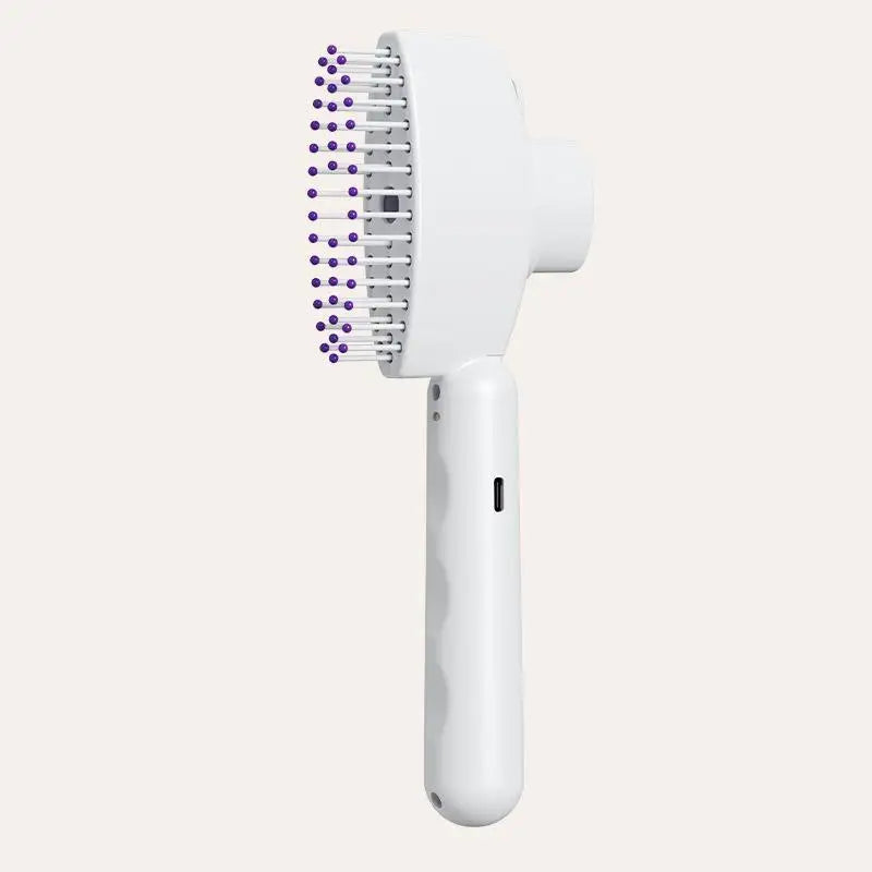 Rechargeable Electric Water Spray Hair Brush Anti Static Steam Massage Comb Reduce Hair Frizz Salon Home Use Vue A1 USB Type-C