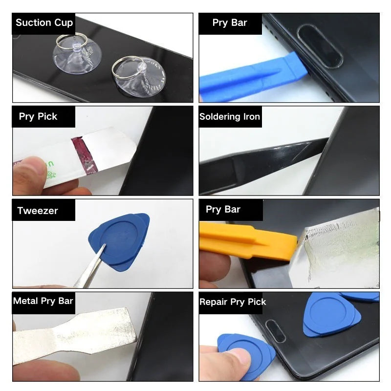 37 in 1 Mobile Phone Repair Tools Kits Phones Opening Screen Pry Mobile Phone Screwdriver Tools for iPhone Samsung Xiaomi Huawei Vue