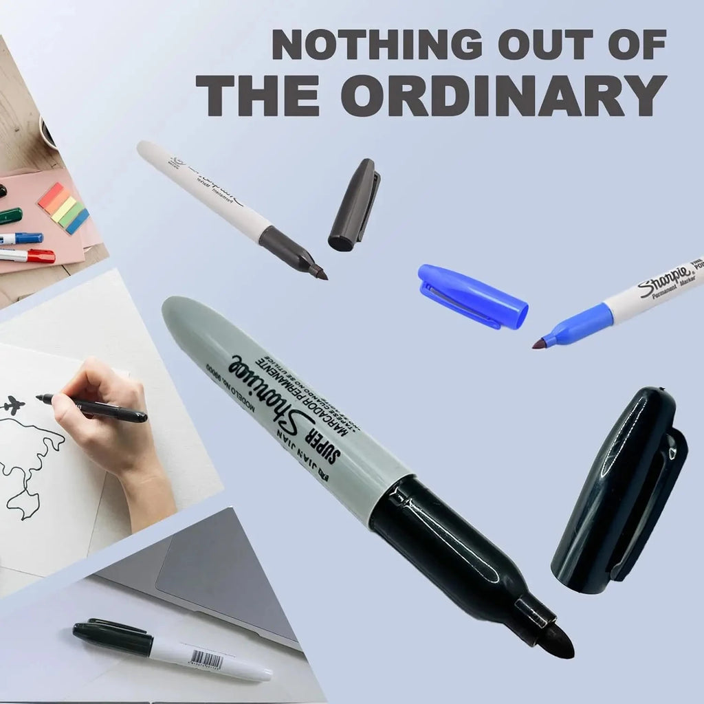 New High-quality Fake Black Markers Pen Sight Diversion Safe Container For Home Office Hiding Cash Necklace Money Small Valuable Vue