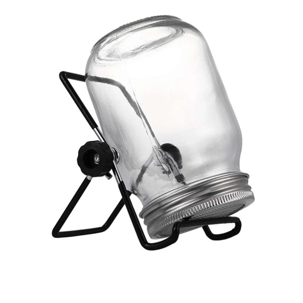 ABKW-Sprouting Seeds Germination Cover Kit Germinating Mason Jar Set With Bracket Filter Cover Sprouting Jar Vue