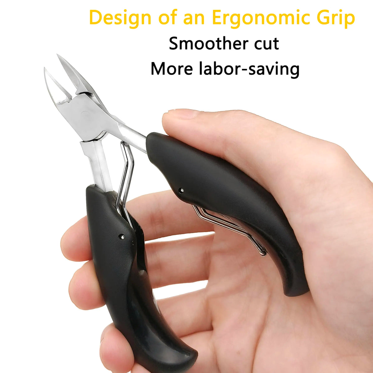 Toenail Clippers, 3 Pack Ingrown Toenail Clippers, Toe Nail Clippers for Thick Nails for Seniors & Man, Podiatrist Toenail Clipp Vue