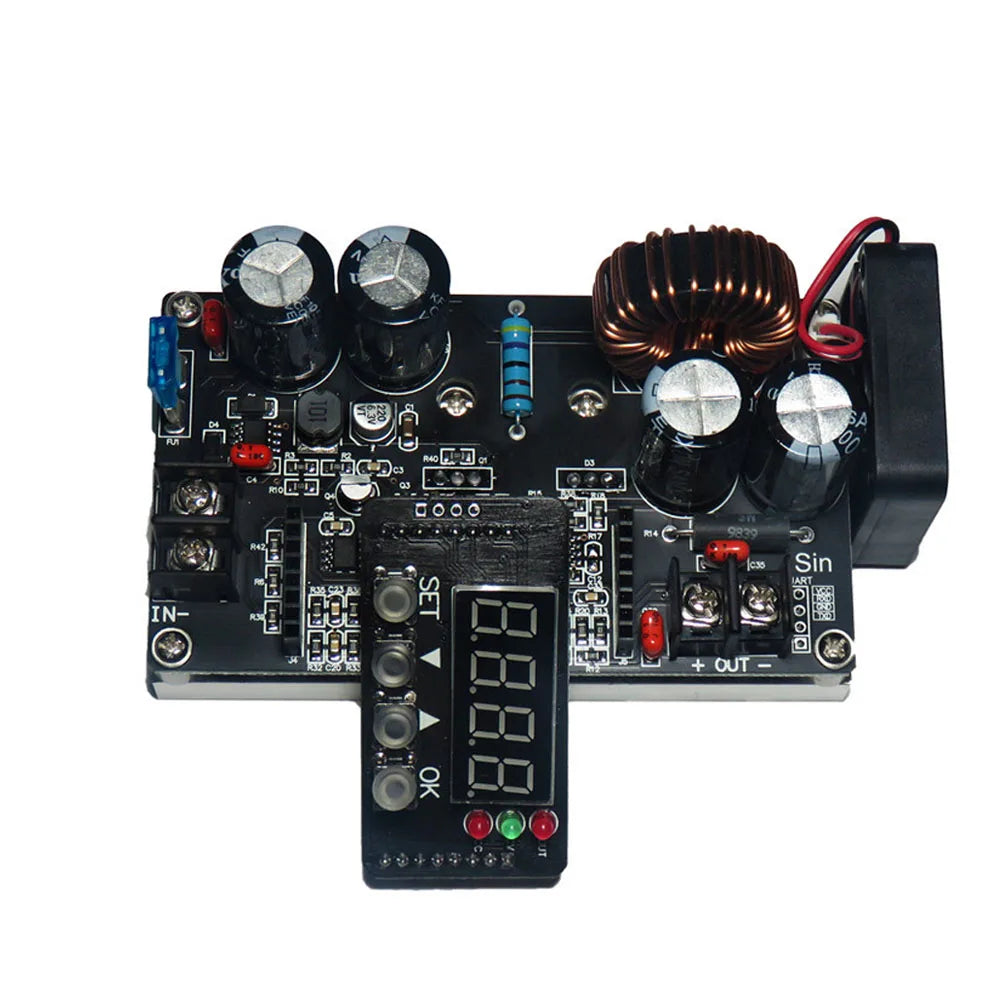DKP6008 CNC Adjustable DC Step-down Stabilized Power Supply Module Constant Voltage and Constant Current Voltmeter with Fan Vue