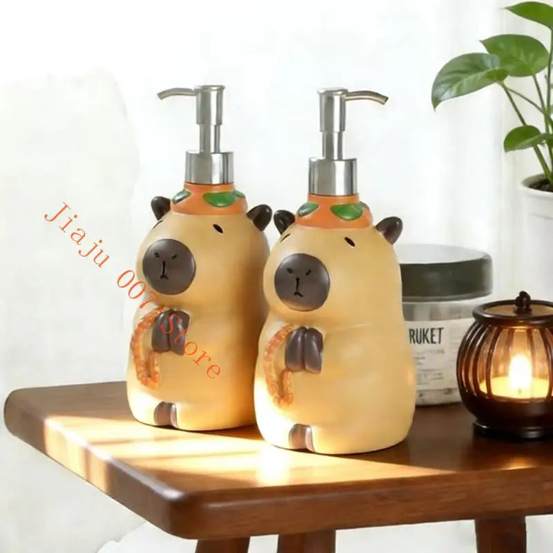 Capybara Soap Dispenser – Cute Refillable Pump Bottle Soap Dispenser Vue