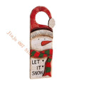Christmas Wooden Door Sign | Santa & Snowman | No-Residue Tape Christmas Door Sign Vue snowman China Mainland