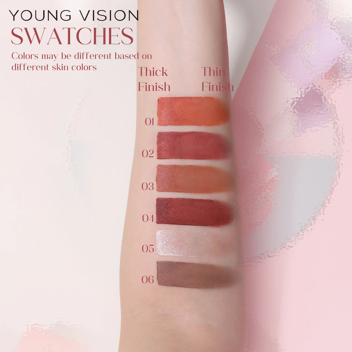 YOUNG VISION Multifunctional Makeup Stick for Lazy People High gloss Makeup, Rouge Matte Blush Stick, 6 Colors Available Vue