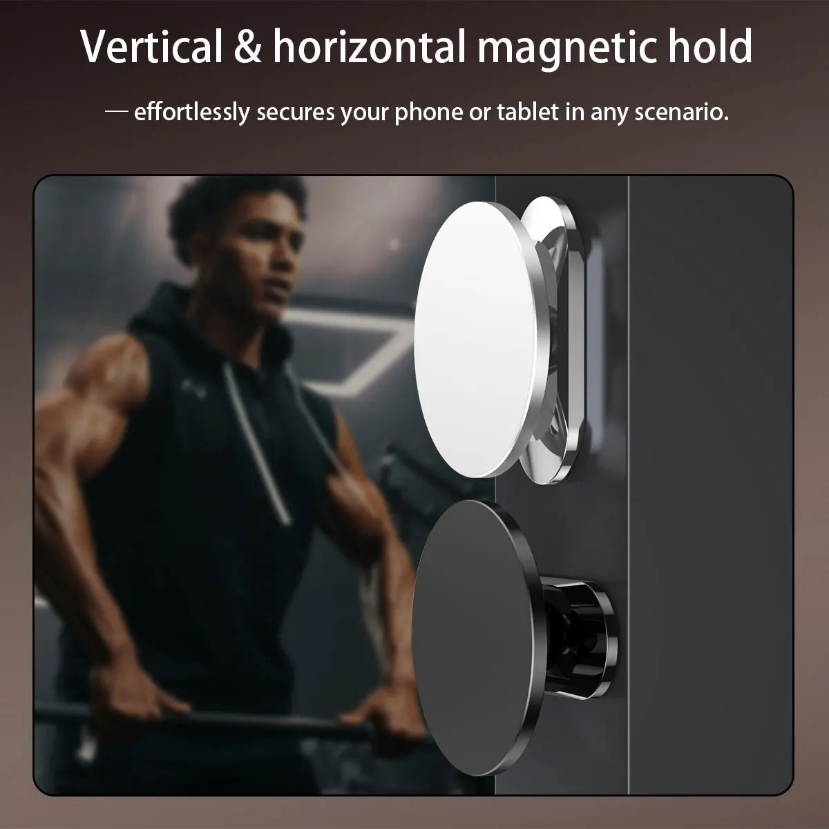 Double sided Magnetic Phone 360 Holder Stand Mobile Cell For Phone Vue