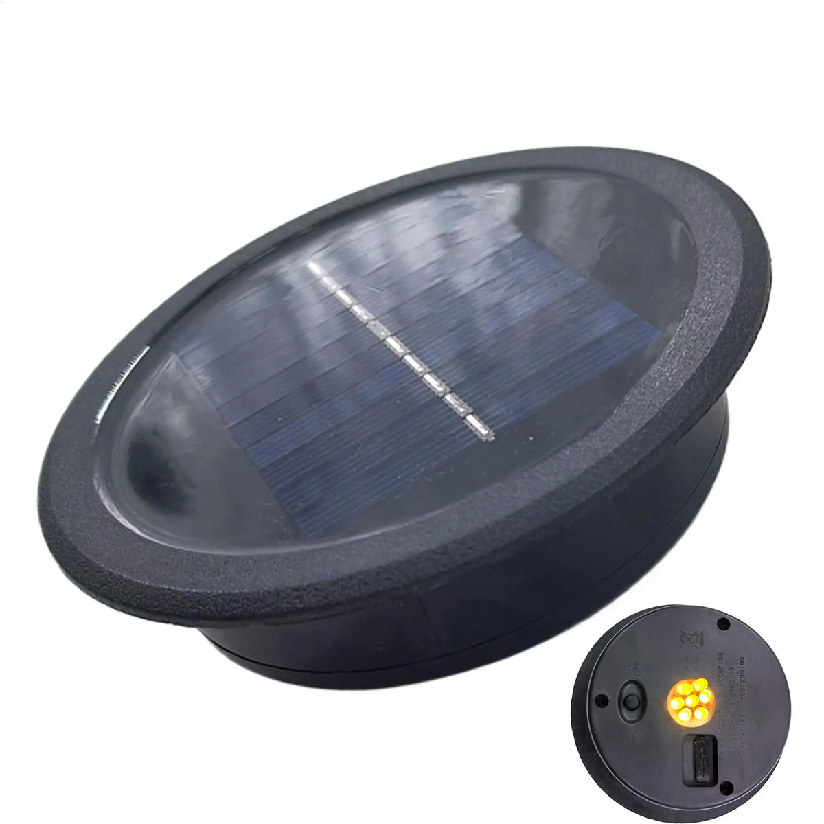 4.3 Inch Waterproof Lid Solar Light Top Replacement Solar Light Parts for Outdoor Garden Pathway Patio Yard Porch Walkway Vue