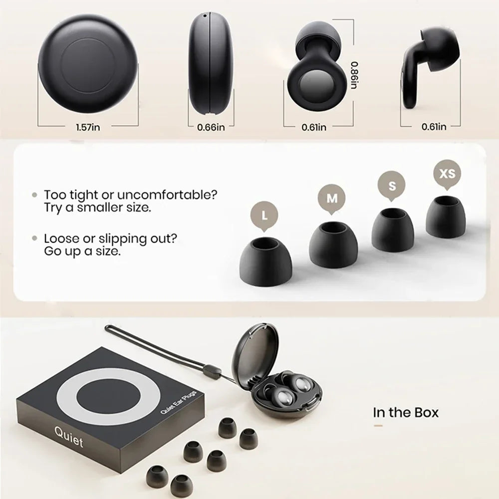 Quiet Ear Plugs Sleeping Noise Reduction Soft Reusable Hearing Vue