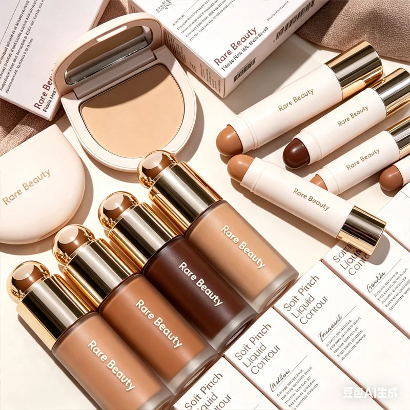 Rare Beauty 3D Face Bronze Contour Liquid Concealer Contour Stick Lasting Natural Liquid Foundation Concealer Blusher Makeup Vue