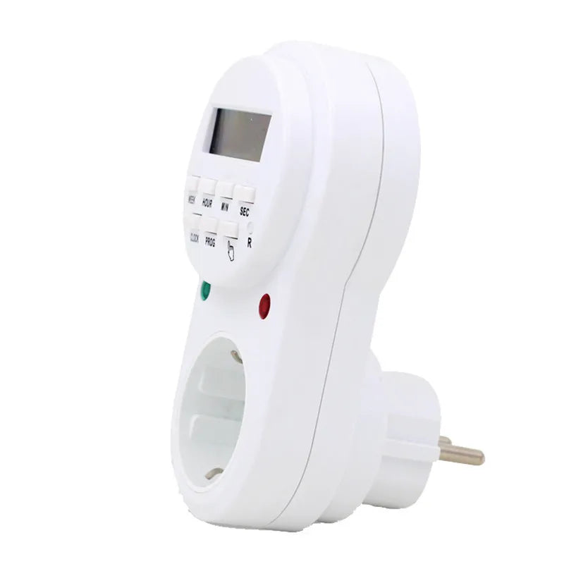 EU Standard Electrical Wall Charger Adapter Charging Wall US UK Timing Plug Socket Power Outlets,15A,PC Panel,LED screen Vue