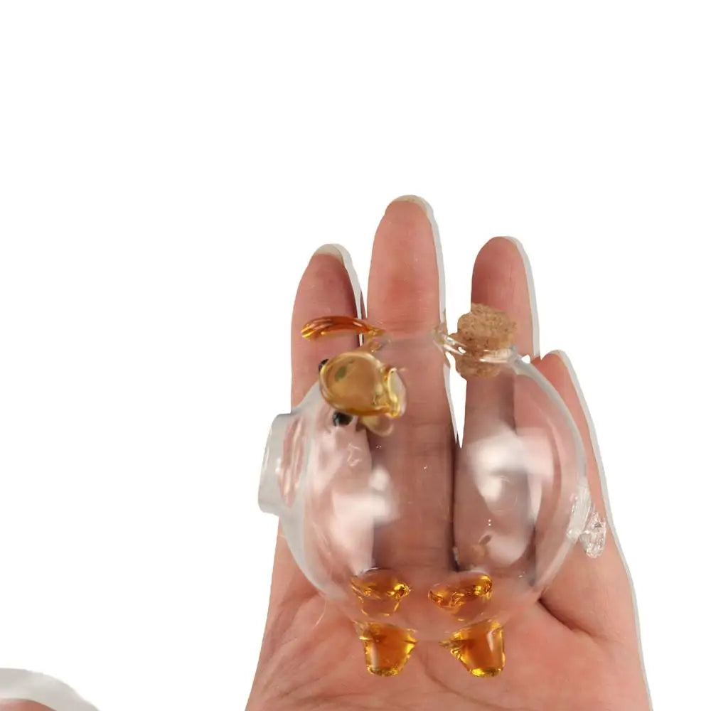 Transparent Cartoon Piggy Money Bank Handmade Multi-purpose Glass Money Jar Practical Visible Golden Beans Container Home Decor Vue