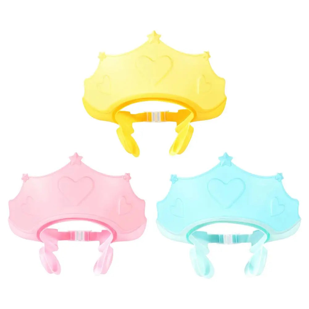 Baby Bathing Shower Shower Soft Cap Adjustable Hair Wash Hat For Kids Ear Protection Safe Children Shampoo Protect Head Cover Vue