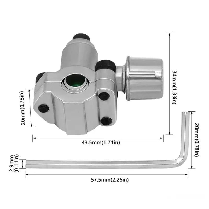 Zinc Alloy Piercing Valve Tap Kit For 6-10mm Copper Tube Refrigeration AC System Repair Vue