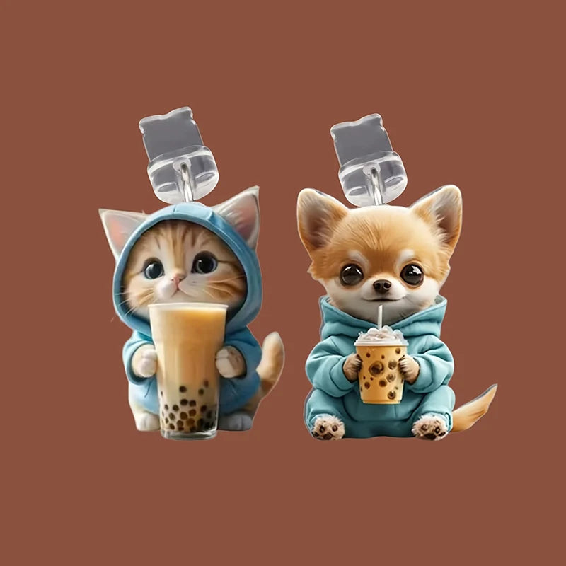Cute 2D Cat Phone Anti Dust Cap Charge Port Plug For IPhone Type C Dust Protection Stopper Accessorie Vue