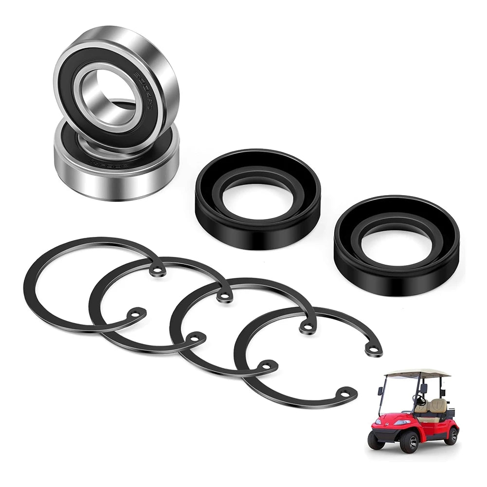 ABKW-Golf Cart Rear Axle Bearing & Seal Kit For TXTRXV 1978-Up,Part Number 611931 15112G1 15112-G1 70181G01 70181-G01 6 20343 Vue
