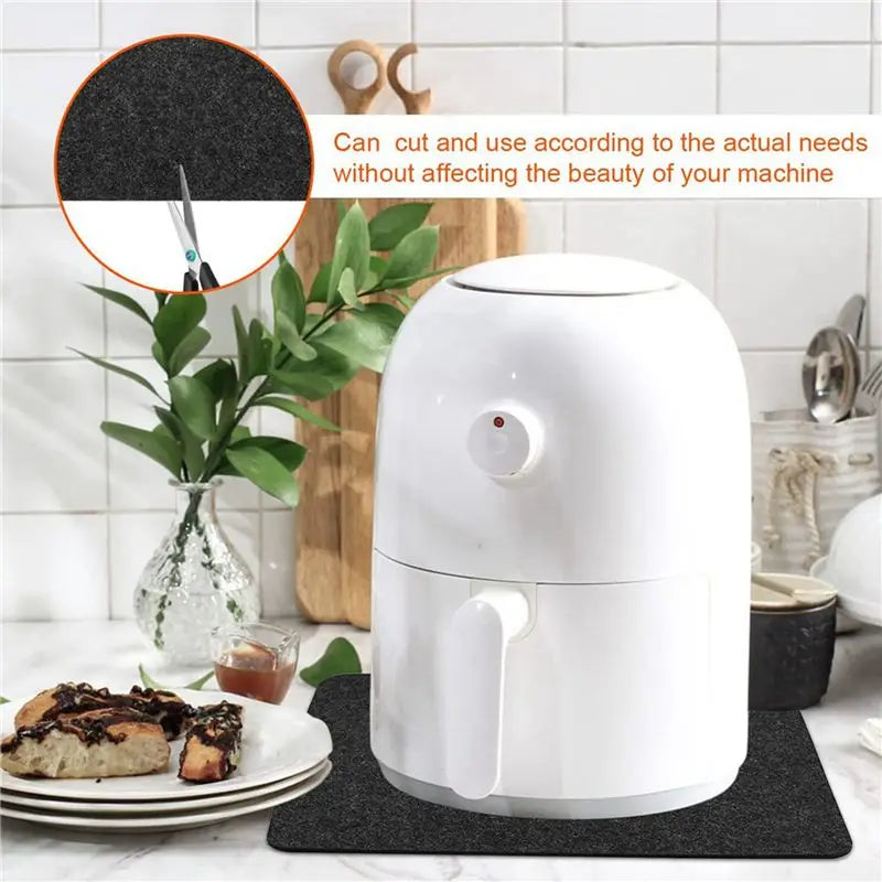 ABKW-9 Pieces Heat Resistant Mat For Air Fryer Countertop Heat Protector Non-Slip Heat Proof Mat Kitchen Hot Pads For Blender Vue