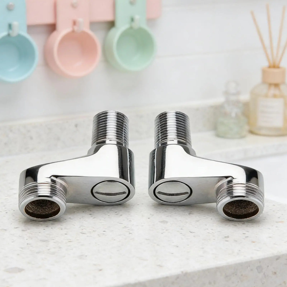 Shower Adapter for Bathtub Faucet Adjustable Angle Replacement Connector Shower Head Extender for Home Improvement Kitchen Vue