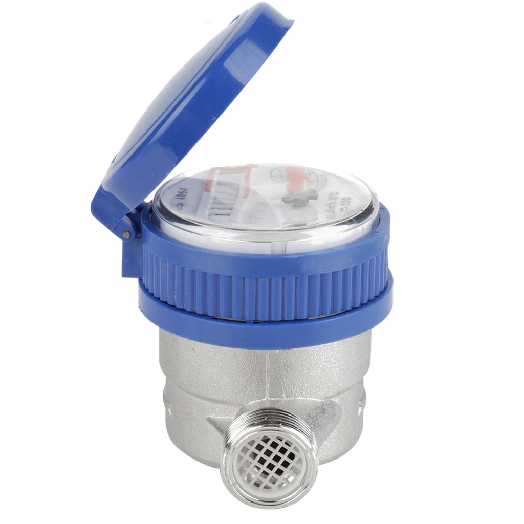 Garden Water Meter 15mm 1/2 Inch Cold Water Meter with Fittings for Garden &amp Home Usage Vue