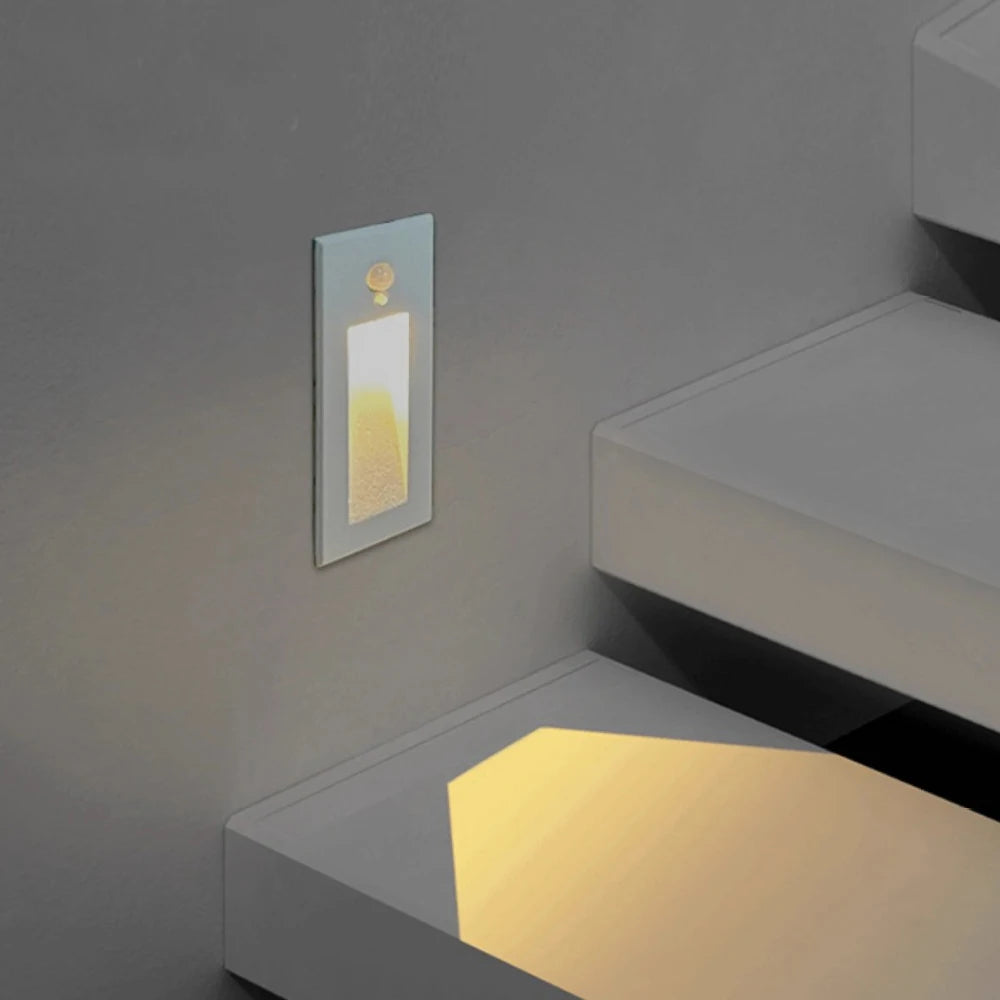 SANDIY Outdoor Step Light Motion Sensor IP65 LED Wall Sconce Outdoor LED Wall Sconce Vue