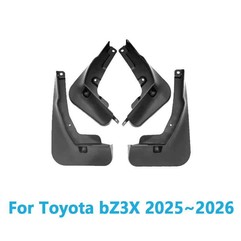For Toyota bZ3X Accessories 2025 2026 Car Mudguards Mudflaps Anti-splash Mud Flap Mud Guard Wheel Fender Auto Parts Tools 4PCS Vue For Toyota bZ3X