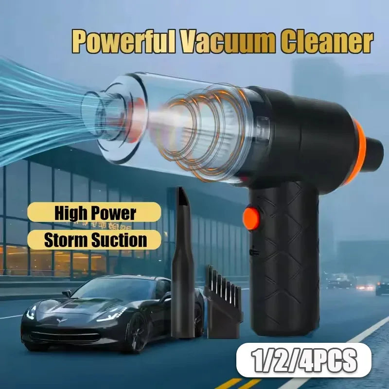 1/2/4PCS Car Vacuum Portable Small Vacuum Cleaner for Multi Purpose Vehicles Small Household Pump Handheld Car Vacuum Cleaner Vue