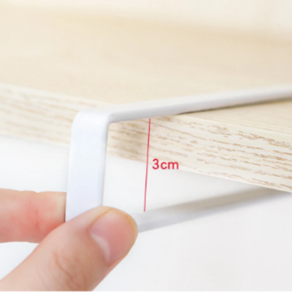 Door Cabinet Hanging Paper Towel Rack Free Punching Wrought Iron Cabinet Partition Layer Storage Rack Roll Holder Vue