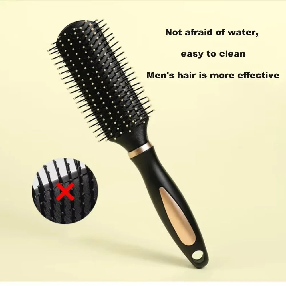 Air Bag Anti Static Paddle Hair Brush Scalp Massage Hair Comb for Salon All Hair Types Straight Curly Hair Styling Care Tool Vue