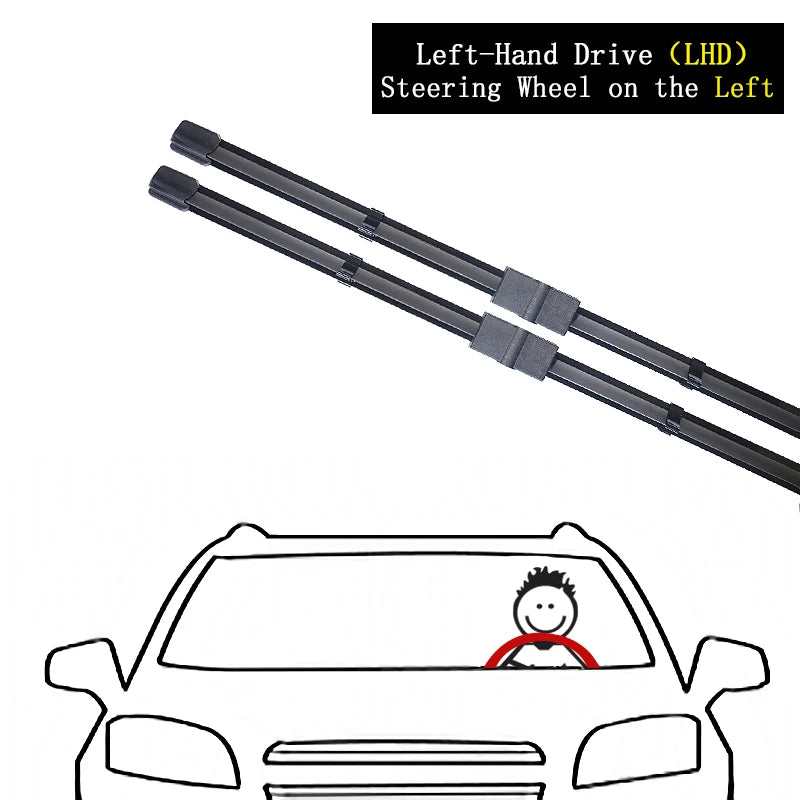 BMW 6 Series F12 F13 F06 2011–2018 Front Wiper Blades Refill Wiper Blade Refill Vue LHD