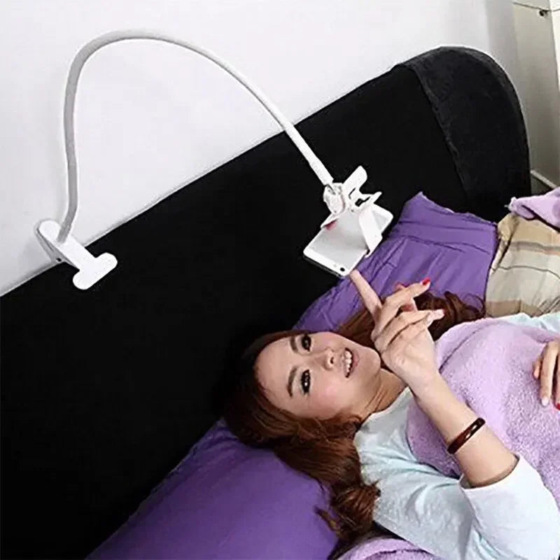 360 Clip Mobile Phone Holder Stand Portable Flexible Lazy Bed Desktop Bracket Smartphones Desk Bed Mount Stand Base Support 70cm Vue