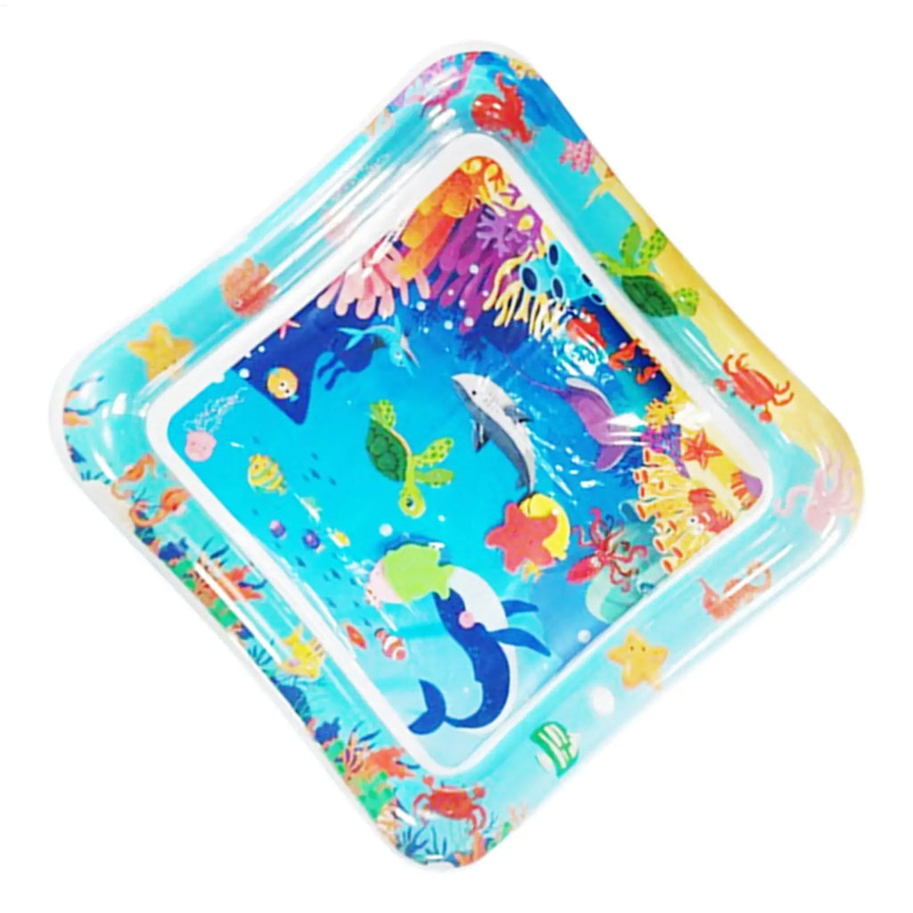 61cm PVC Sea-Themed Cat Water Toy, Interactive Summer Pet Play Mat, Cooling Relief for Puppy Small Medium Large, Indoor Outdoor Vue