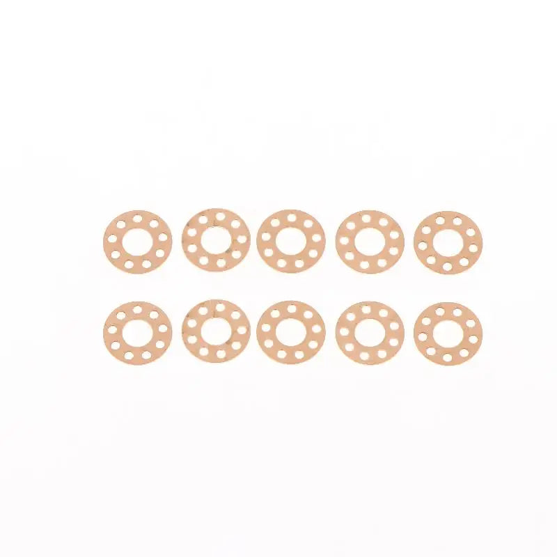 10Pcs Brass Washers for Folding Knife Precision Gasket Oil Storage Durable Knife Accessories for Repair Upgrade Vue 12mm 10pcs