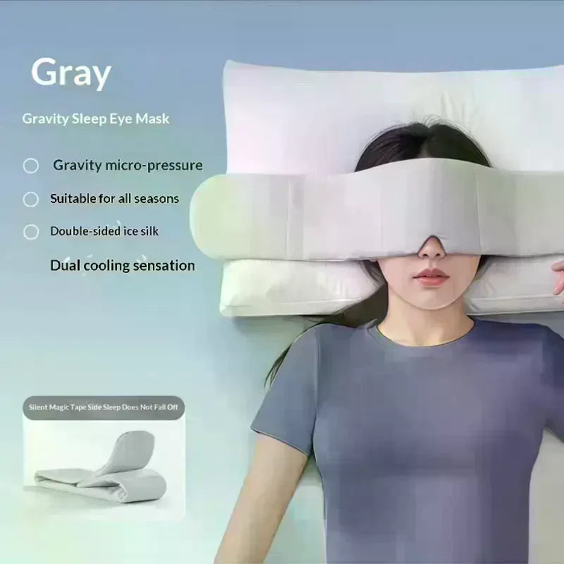 Dual-Sided Gravity Eye Mask Soft and Breathable with Light Blocking Feature Perfect for Relaxation and Travel Vue