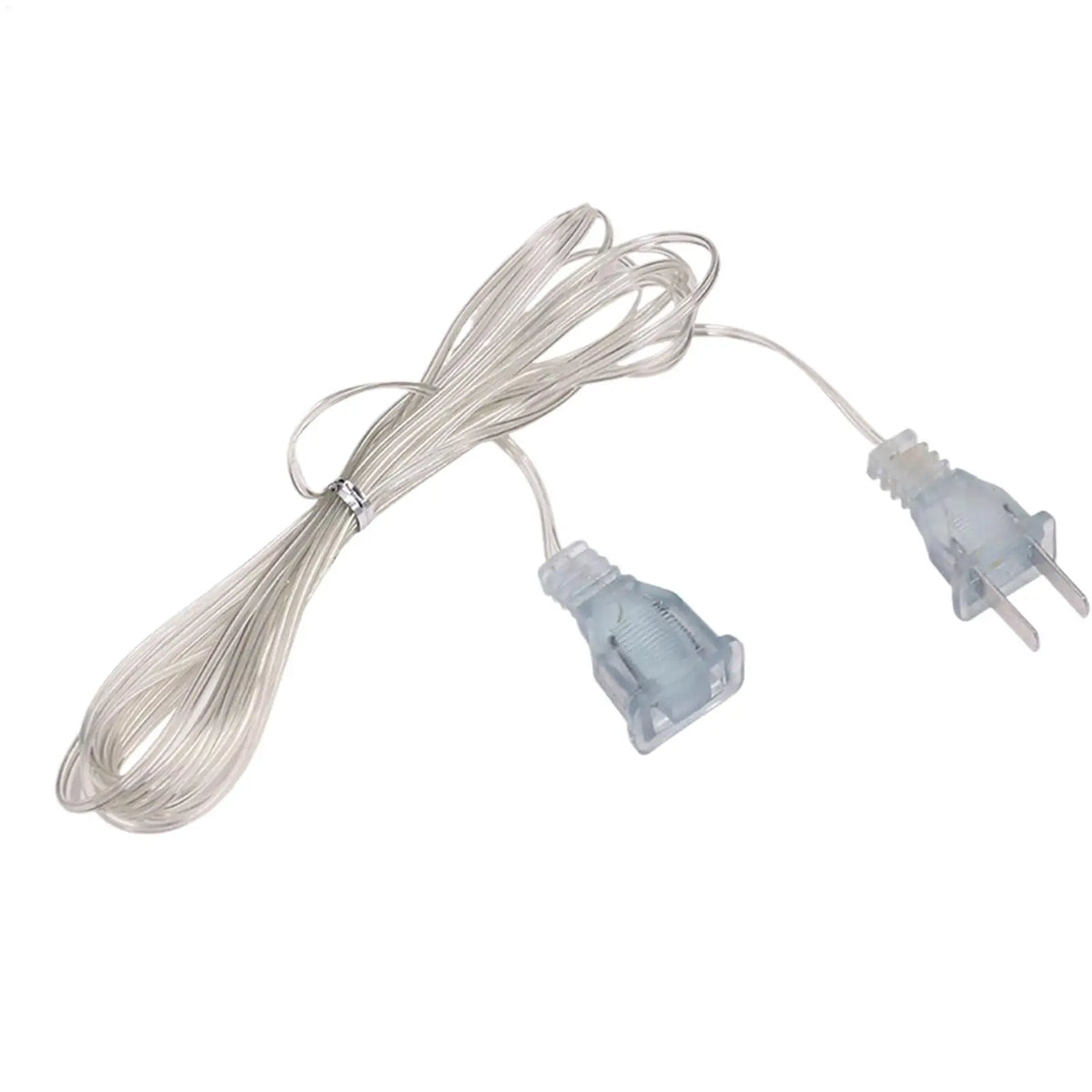 3 m EU US Plug Power Extension Cord 220V Transparent Cable For LED Fairy Lights Garland Holiday String Lights Multipurpose Vue