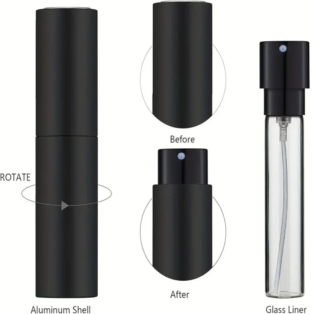 10ml Travel Perfume Sprayer Refillable Container Empty Dispenser Sprayer for Mini Sprayer Size Dispensing Spray Bottles 1/2/3pcs Vue