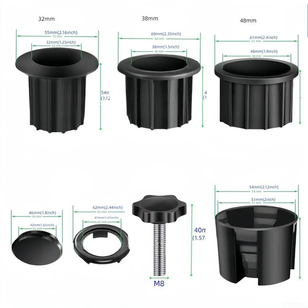 8pieces Plastic Parasol Stand Replacement Parts For Most Beach Backyard Balcony Umbrella Hole Vue